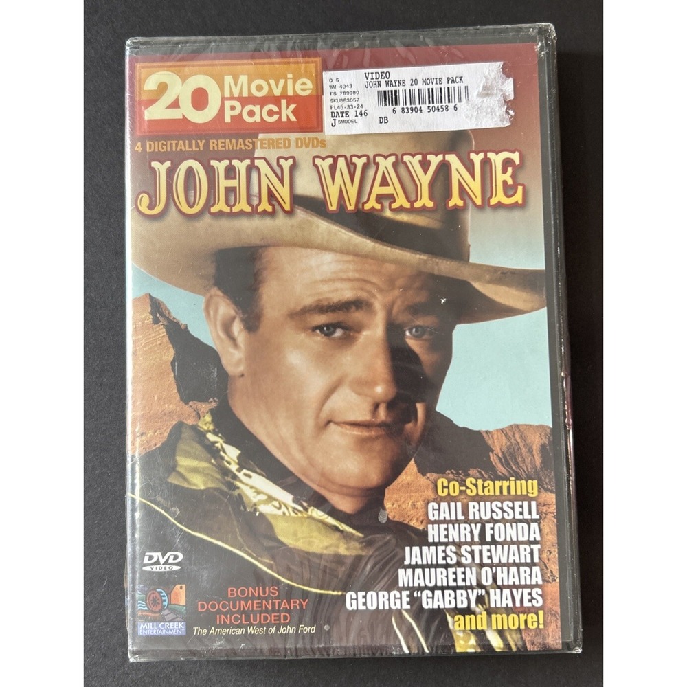 John Wayne 20 Movie Pack (4 Disc Pack) (DVD, 2005,‎ 4-Disc Set)
